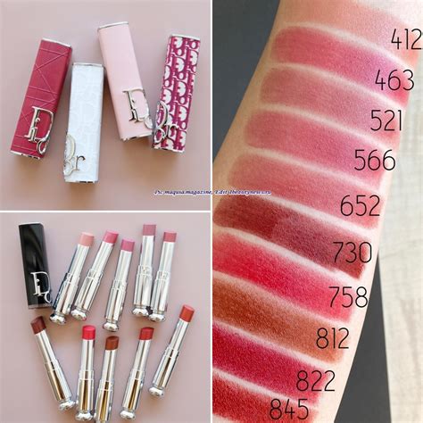 dior addict shine lipstick swatches.